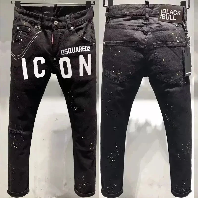 DSQUARED2 DSQUARED2 Icon Black Splatter Jeans Black