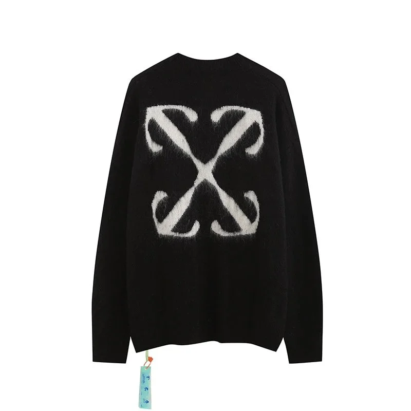 Off-White Off-White Black/White X Logo Knit Sweater Black - 1
