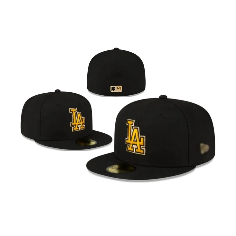 New Era New Era 59FIFTY LA Dodgers Black/Yellow Fitted Cap Black
