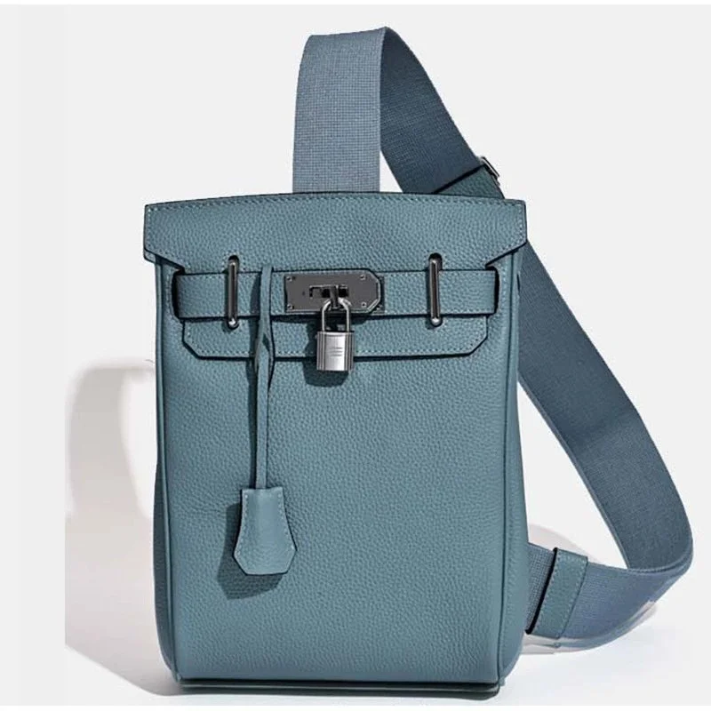 Hermès Hermès Kelly亚麻蓝单肩包 Blue