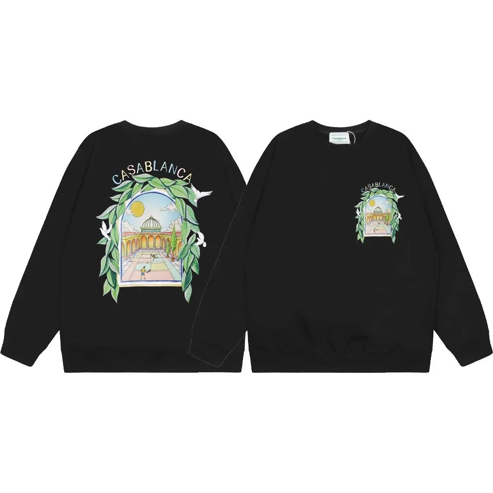 Casablanca Casablanca Black 'Casablanca' Print Sweatshirt Black - 1