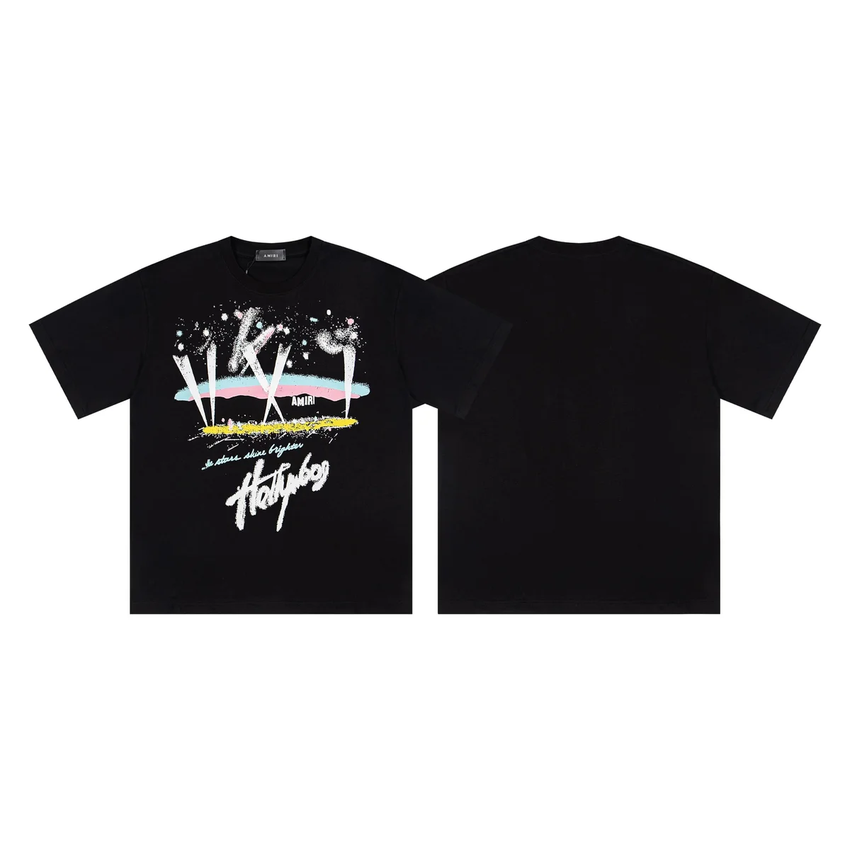 Amiri Amiri Triple Black 'Hollywood' T-Shirt Black - 1
