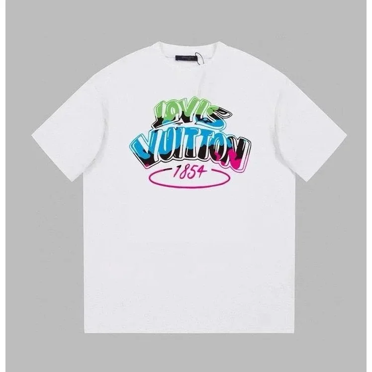 Louis Vuitton Louis Vuitton 15 White T-Shirt with Colorful Graphic White
