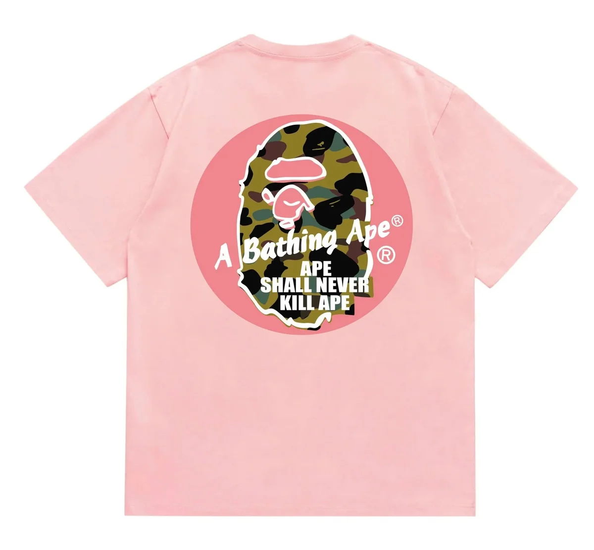 A Bathing Ape A Bathing Ape BAPE STA Pink Camo T-Shirt Pink - 1