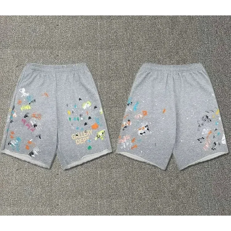 Gallery Dept. Gallery Dept. Art That Kills Grey Paint Splatter Shorts Grey - 1