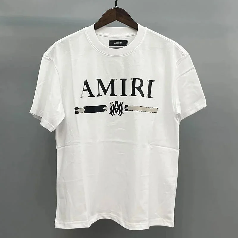 Amiri Amiri White AM Logo T-Shirt White - 1