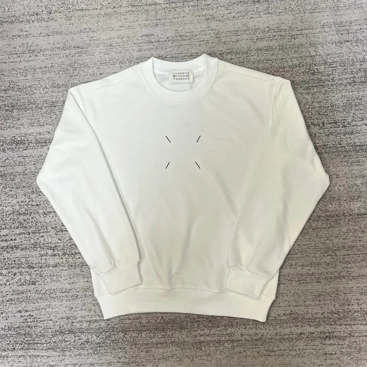 Maison Mihara Yasuhiro Maison Mihara Yasuhiro OG Style 36 White Crewneck Sweatshirt White - 1