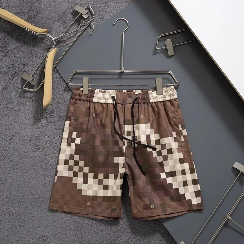 Other Pixel Camo Print Shorts Brown Casual Brown - 1