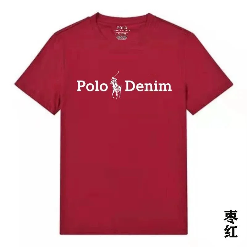 Polo Ralph Lauren Polo Ralph Lauren Polo Denim T-Shirt枣红 Red - 1