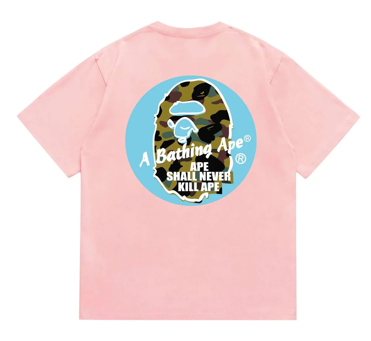 A Bathing Ape A Bathing Ape Pink BAPE STA T-Shirt Pink - 1
