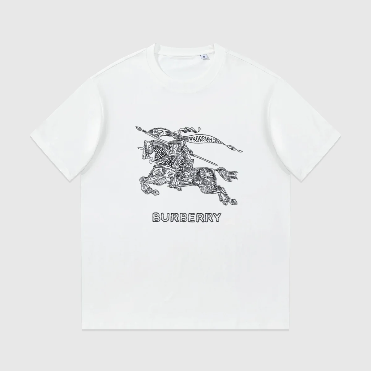 Burberry Burberry Equestrian Knight White T-Shirt White - 1