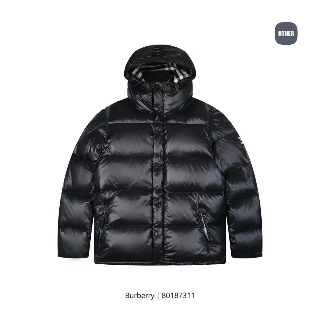 Burberry Burberry Black Puffer Parka Winter Coat Black - 1