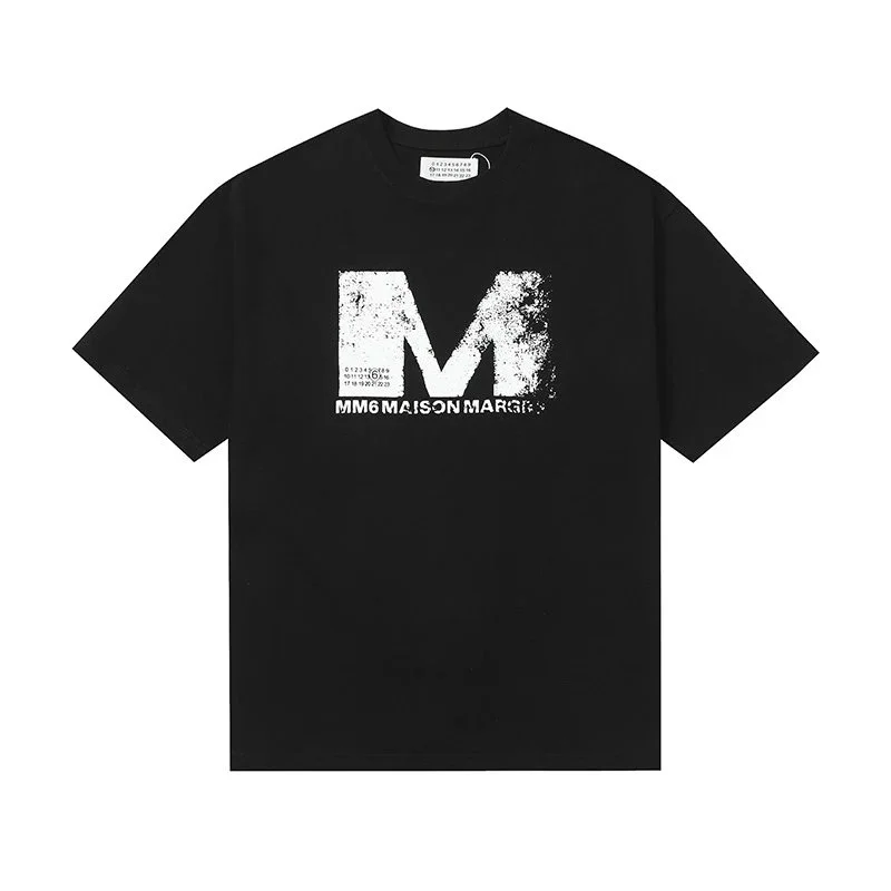 Maison Margiela Maison Margiela MM6 M Logo Black T-Shirt Black - 1