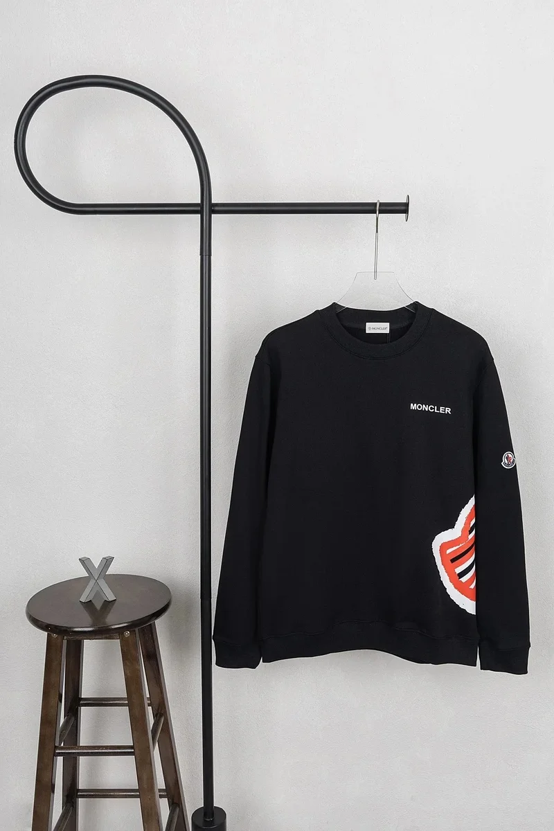 Moncler Moncler Genius Black/Orange Graphic Sweatshirt Black