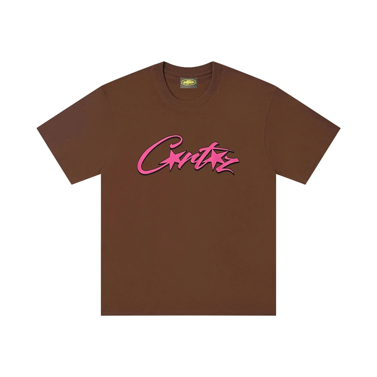 Corteiz Corteiz RTW Brown Pink Script T-Shirt Brown - 1