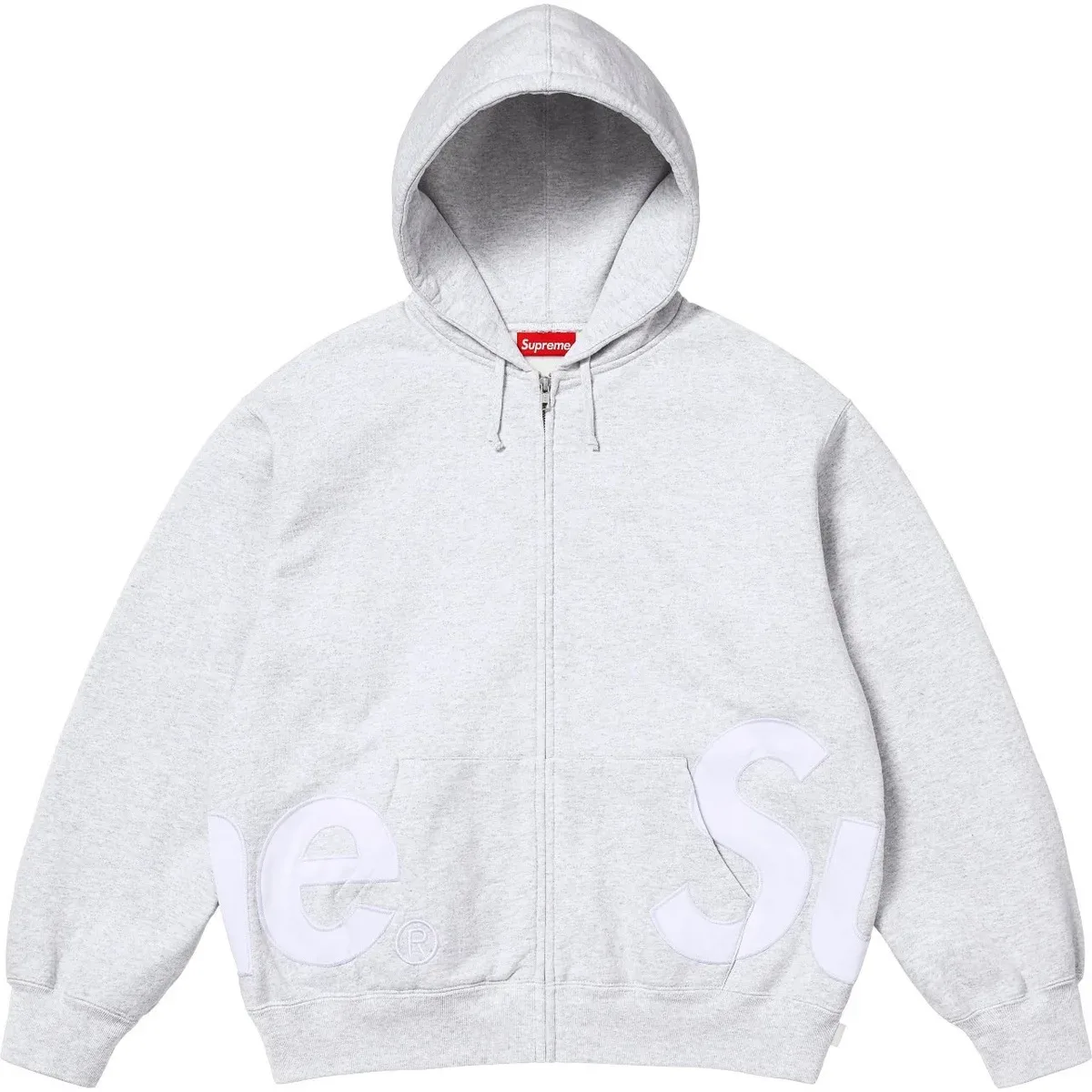 Supreme Supreme Zip Hoodie E594#灰色 Hoodie Grey - 1