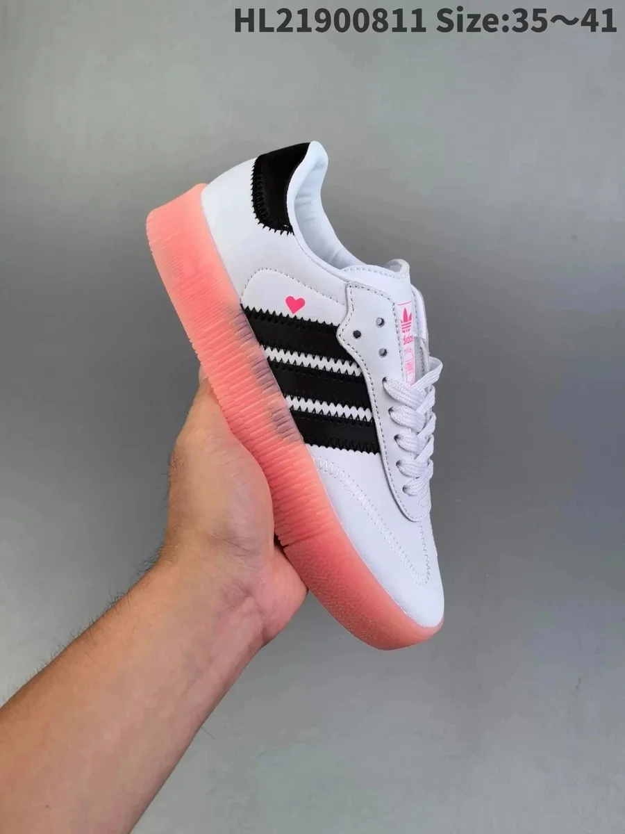 Adidas Adidas Samba White Black Coral Pink Sneakers White - 1