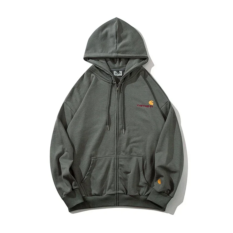 Carhartt Carhartt Hooded Zip-Up Sweatshirt Olive Green Green - 1