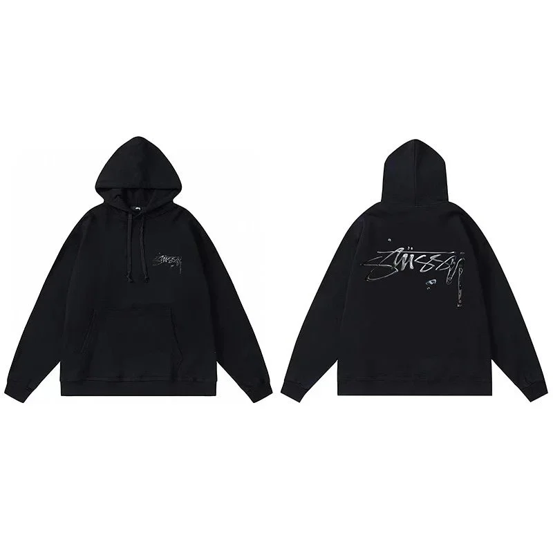 Stussy Stussy Stüssy Bear Black Hoodie Black - 1