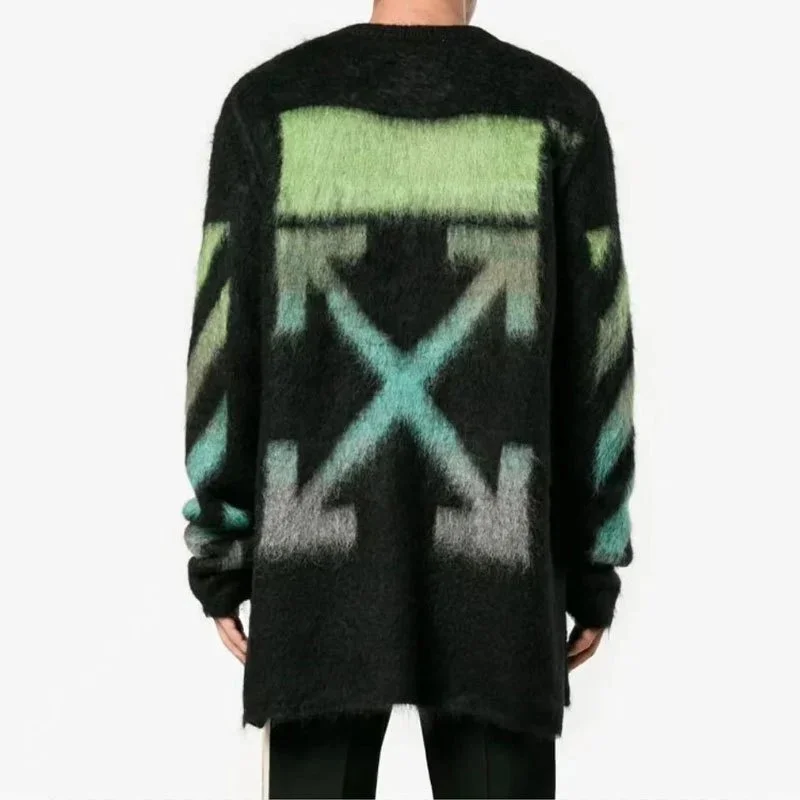 Off-White Off-White Arrow Sweater Black/Mint Black - 1