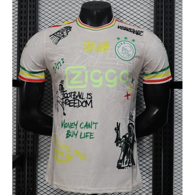 Other Ajax White Graffiti Jersey Football Shirt White - 1