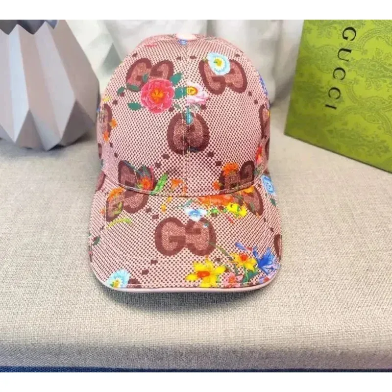 Gucci Gucci Pink Floral Baseball Cap Pink