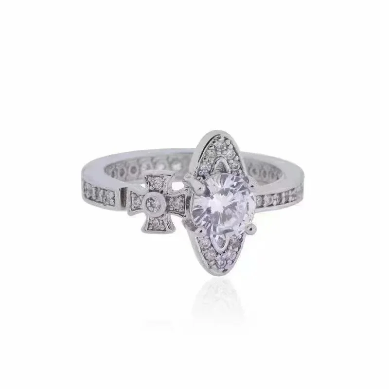 Silver Cross Ring with Cubic Zirconia Gemstone — Oopbuy Spreadsheet find