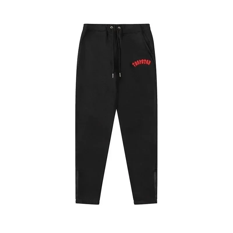 Trapstar Trapstar Black Red Embroidered Sweatpants Black - 1