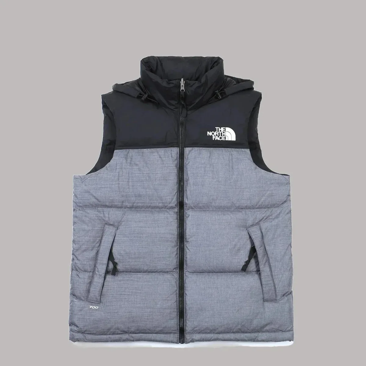 The North Face The North Face Nuptse TNF063 Grey/Black Vest Grey - 1