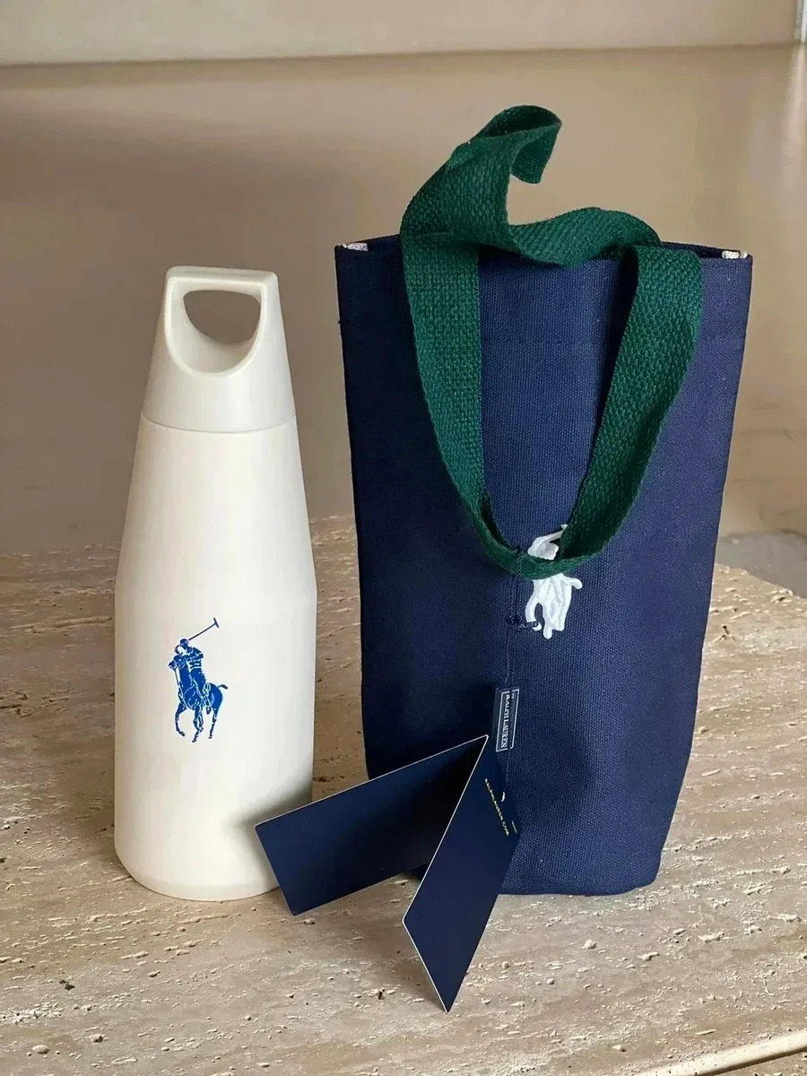 Polo Ralph Lauren Ralph Lauren Polo Bear Water Bottle & Tote Set White - 1
