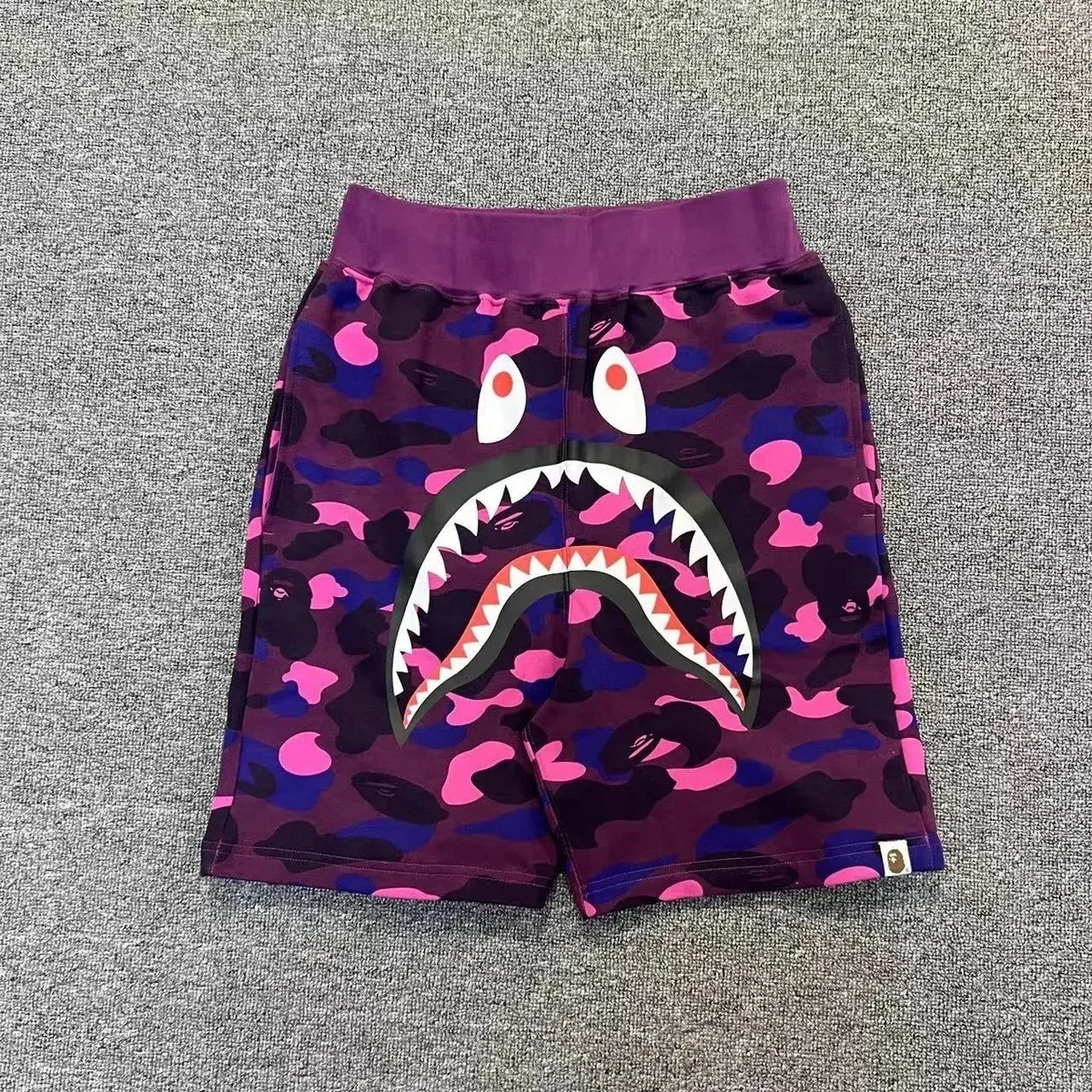 A Bathing Ape A Bathing Ape BAPE STA ABC Camo Purple Shorts Purple - 1