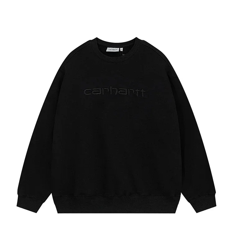 Carhartt Carhartt Black Embroidered Logo Sweatshirt Black - 1