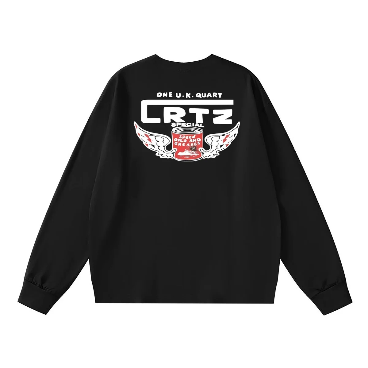 Corteiz Corteiz One U.K. Quart Special Black Long Sleeve T-Shirt Black - 1