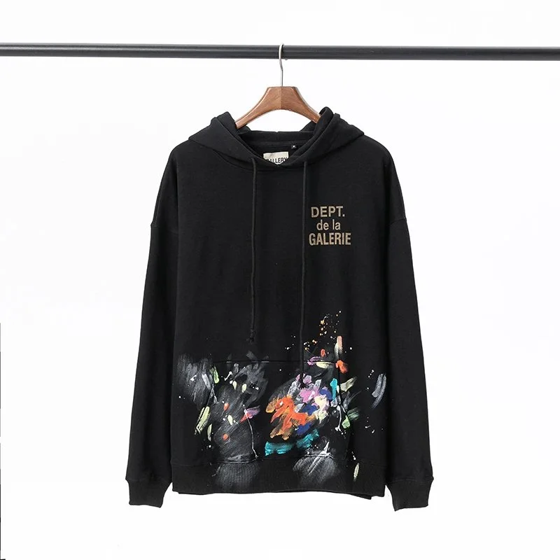 Gallery Dept. Gallery Dept. Dept. de la Galerie Black Hoodie Black - 1