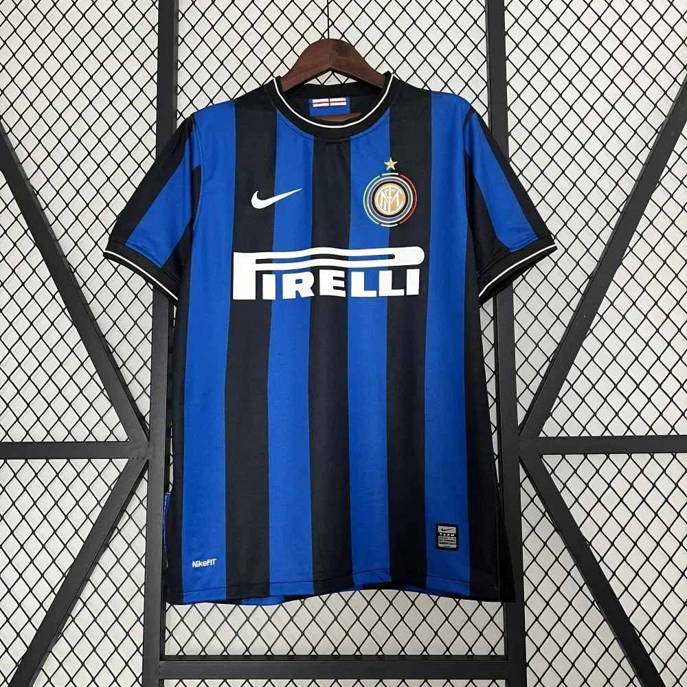 Nike Nike Serie A Blue/Black Striped Football Jersey Blue
