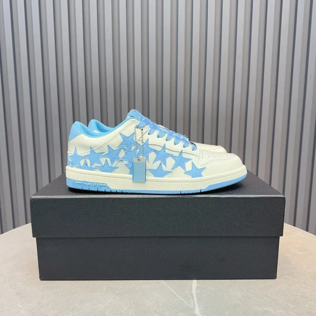 Amiri Amiri Stars White/Blue Low Top Sneakers White - 1