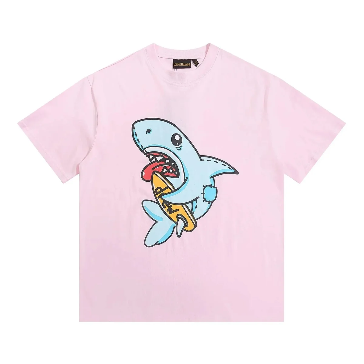 Drew House Drew House Shark Surf T-Shirt Pink Casual Pink