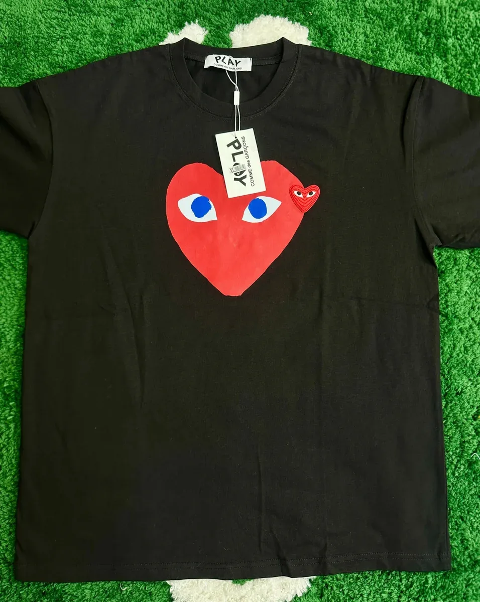 Comme des Garçons Comme des Garçons Play Iconic Heart Black T-Shirt Black - 1