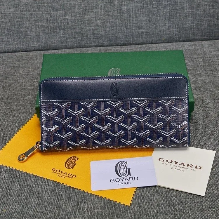 Goyard Goyard Monogram Sapphire Blue Long Wallet Blue - 1
