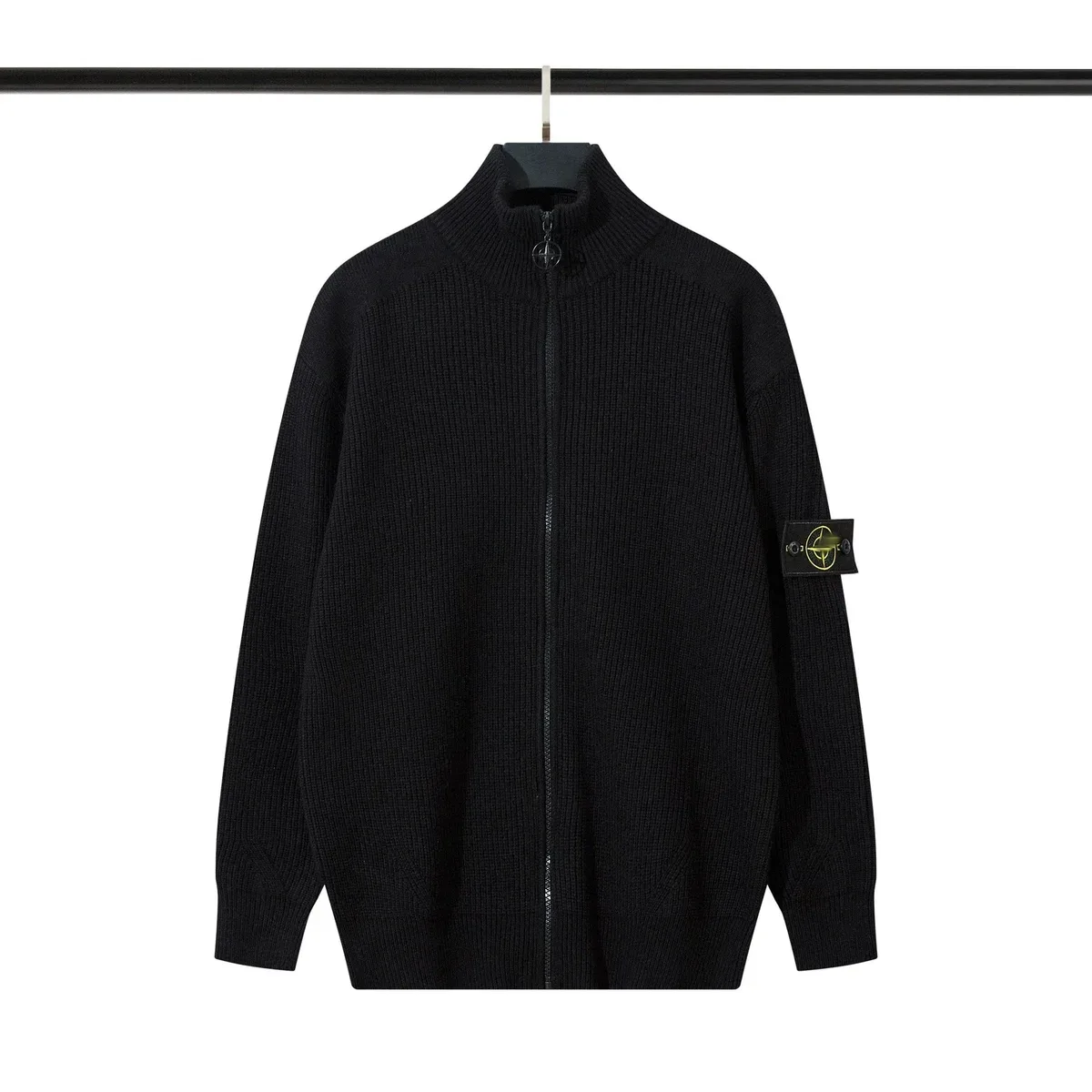 Stone Island Stone Island Zip-Up Sweater Black 908 Black