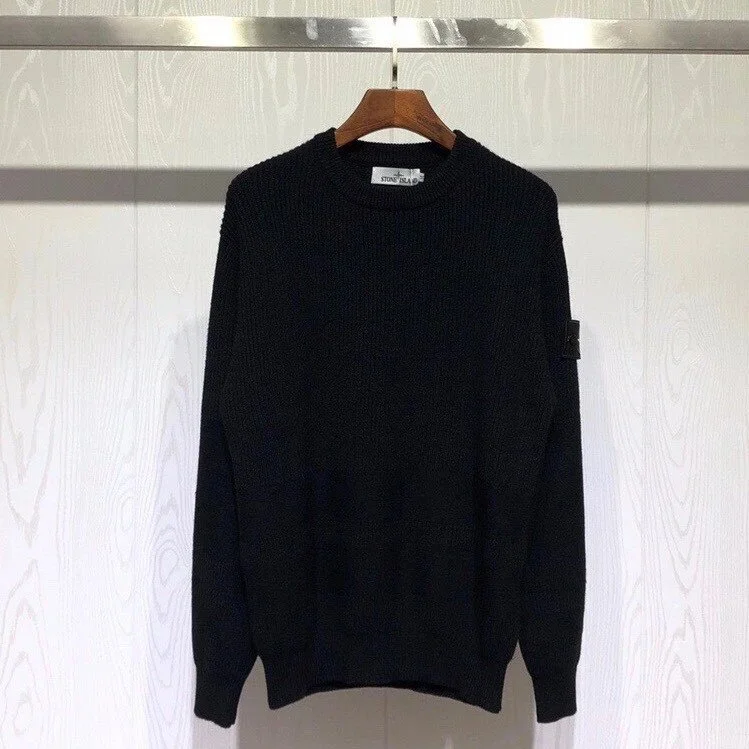 Stone Island Stone Island Black Crewneck Sweater Black