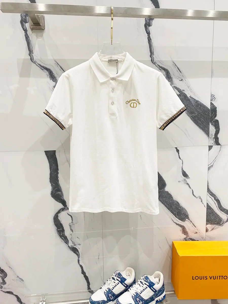 Dior Dior White Classic Logo Polo Shirt White - 1