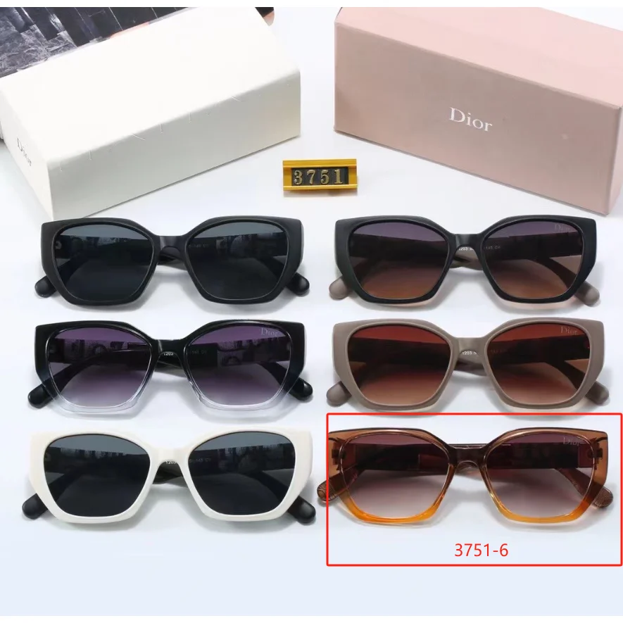 Dior Dior Lady Dior 3751-6 Brown Gradient Sunglasses Brown - 1