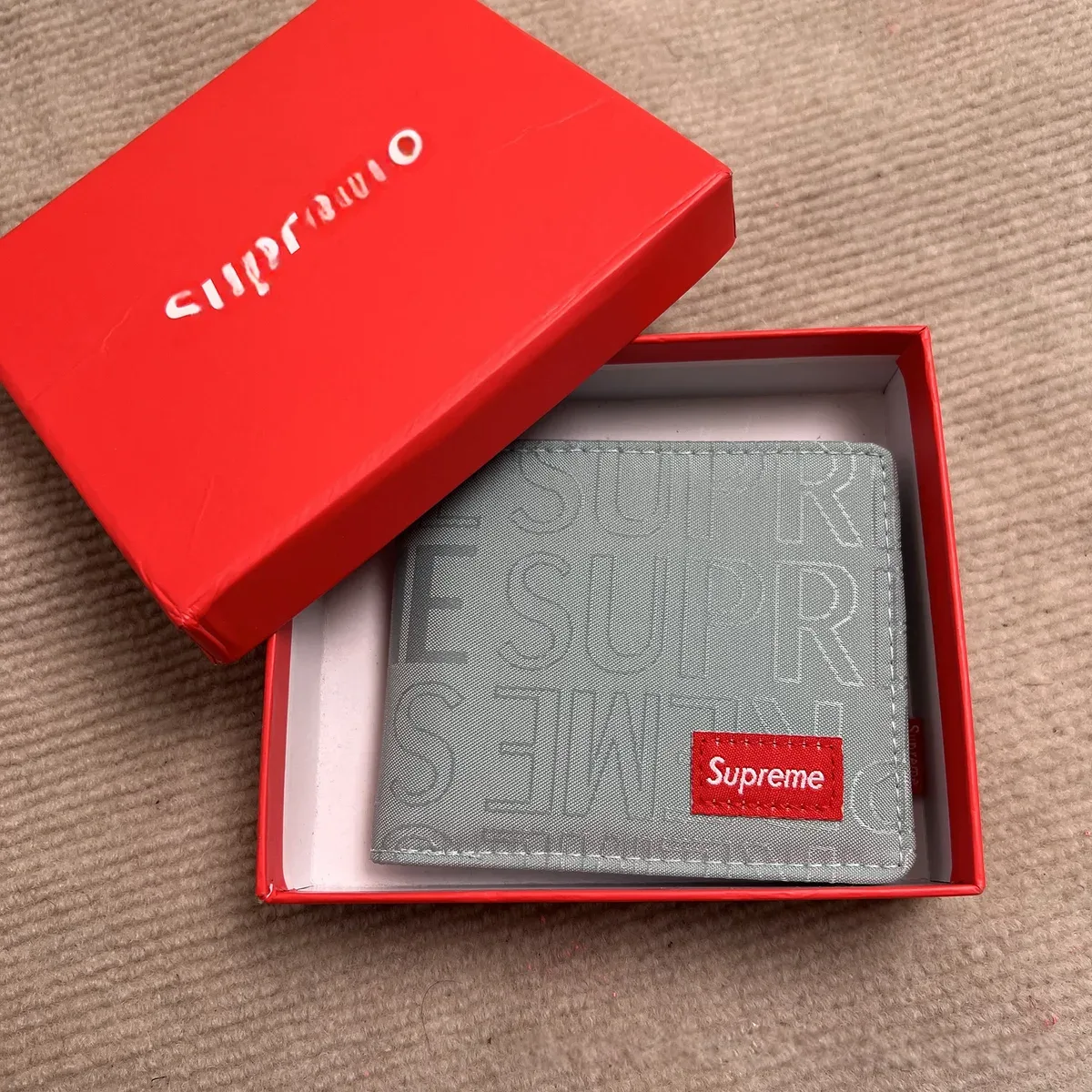 Supreme Supreme Full Print Blue Boxed Wallet Blue - 1