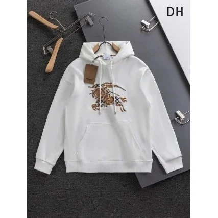 Burberry Burberry TB Monogram Crab Embroidery Hoodie White White - 1