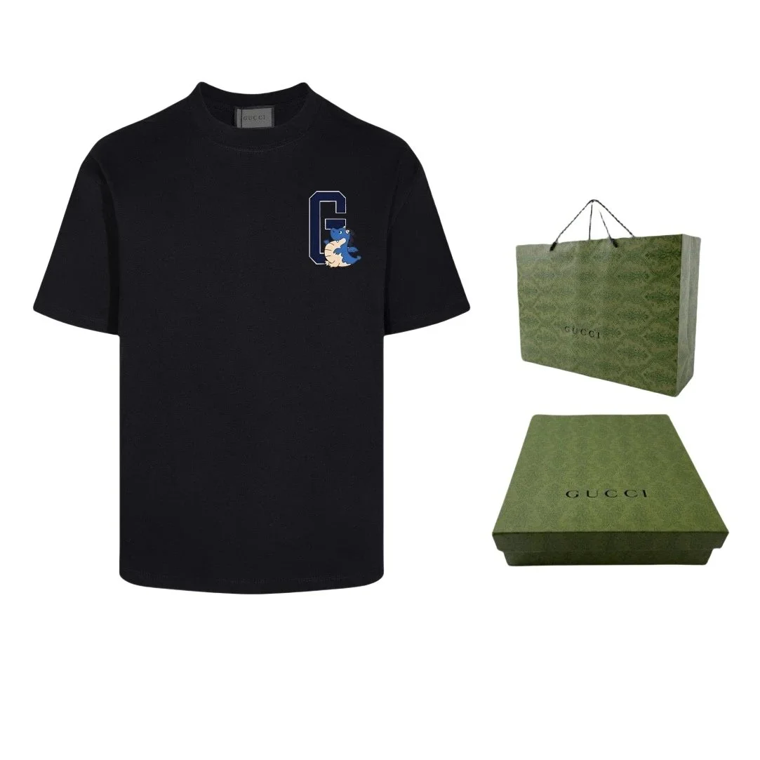 Gucci Gucci Black 'G' Logo T-Shirt Black - 1