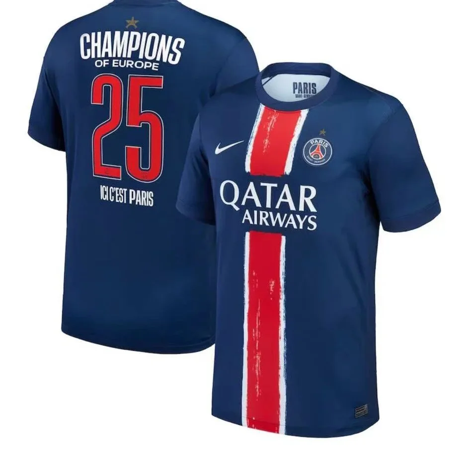 Nike Nike Paris Saint-Germain Champions Jersey Navy/Red Navy - 1