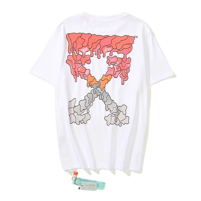 Off-White Off-White Dripping X Graphic T-Shirt White White - 1