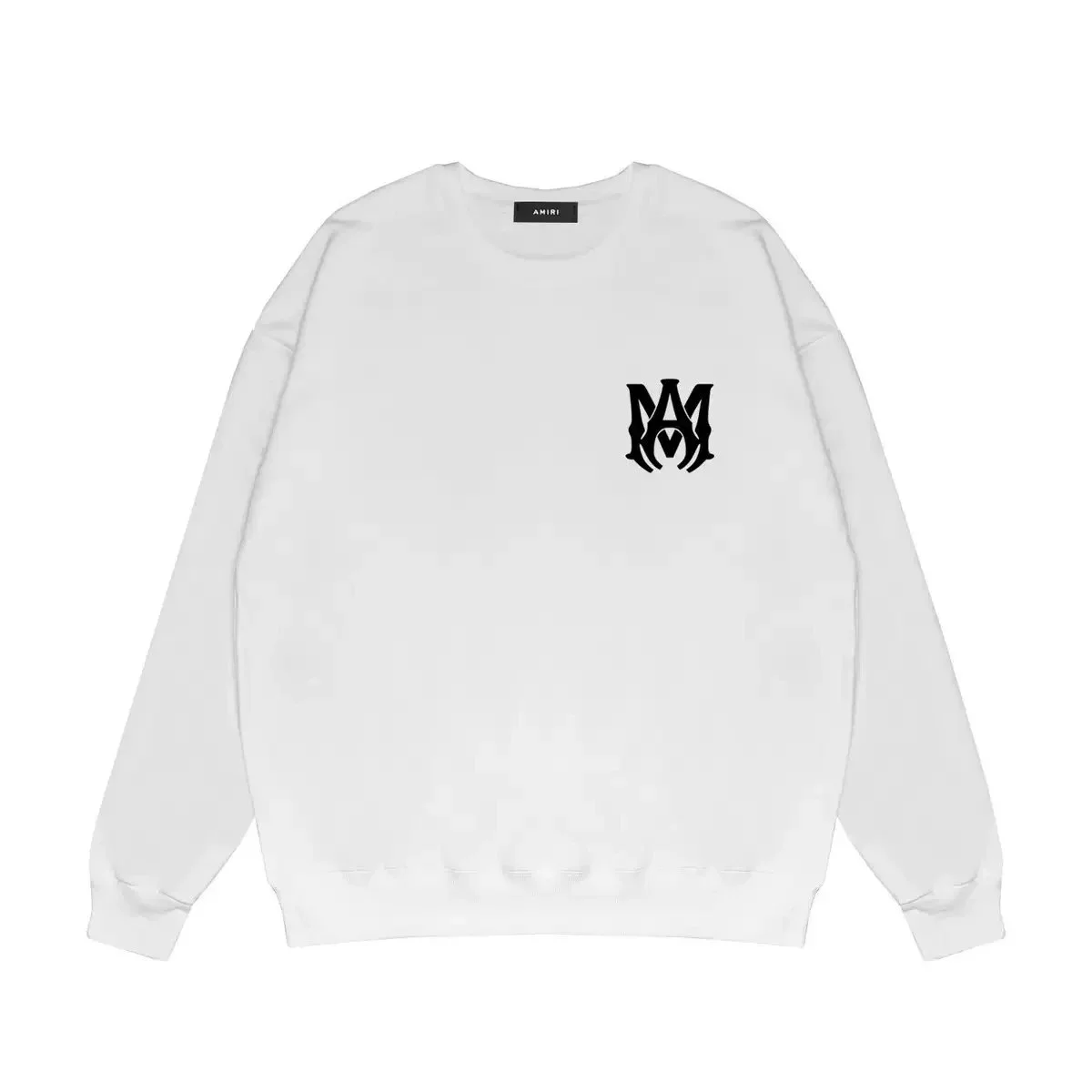 Amiri Amiri White MM Logo Oversized Sweatshirt White - 1