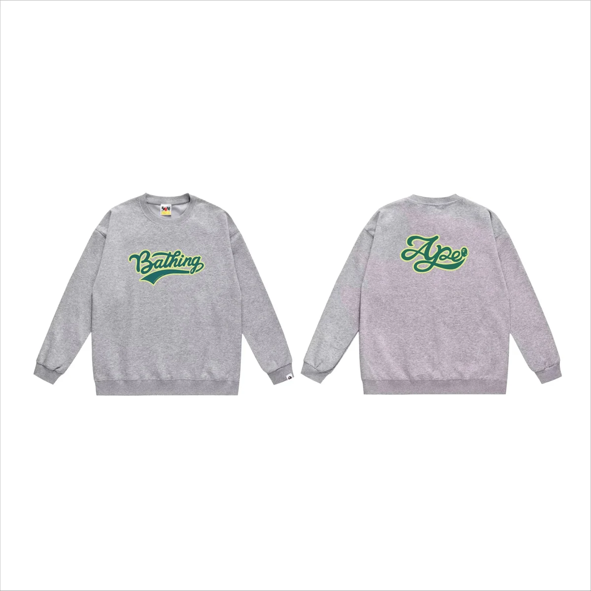 A Bathing Ape A Bathing Ape 535 Gray Crewneck Sweatshirt Grey - 1